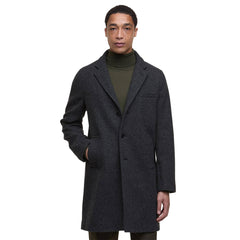Barbour Kirkbridge Wool Coat Dark Grey Marl/Classic - Parasol Store