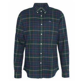Barbour Kyeloch Tailored Tartan Shirt Green Loch - Parasol Store