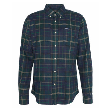 Barbour Kyeloch Tailored Tartan Shirt Green Loch - Parasol Store