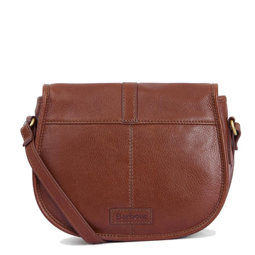 Barbour Laire Leather Saddle Bag Brown Barbour