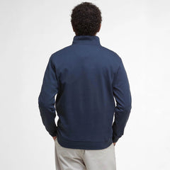 Barbour Lambeth Interlock Half Zip Sweatshirt Navy - Parasol Store
