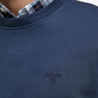 Barbour Lambeth Interlock Sweatshirt Navy - Parasol Store