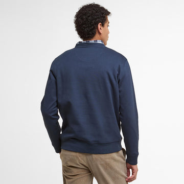Barbour Lambeth Interlock Sweatshirt Navy - Parasol Store