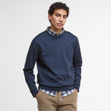 Barbour Lambeth Interlock Sweatshirt Navy - Parasol Store