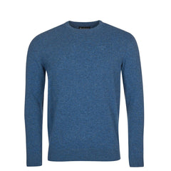 Barbour Lambswool Essential Crew Knit Denim Marl - Parasol Store