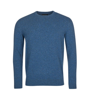 Barbour Lambswool Essential Crew Knit Denim Marl - Parasol Store