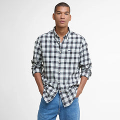 Barbour Lanark Tailored L/S Shirt Riverstone Tartan - Parasol Store