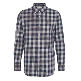Barbour Lanark Tartan Tailored Shirt Blue Granite - Parasol Store