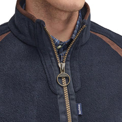 Barbour Langdale Fleece Jacket Navy - Parasol Store