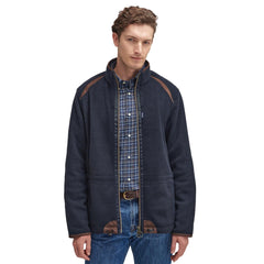 Barbour Langdale Fleece Jacket Navy - Parasol Store