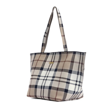 Barbour Layla Tartan Large Tote Bag Rosewood Tartan