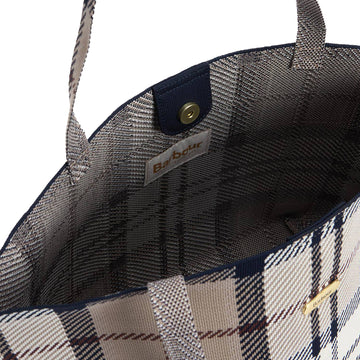 Barbour Layla Tartan Large Tote Bag Rosewood Tartan