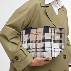 Barbour Layla Tartan Mini Tote Bag Rosewood Tartan