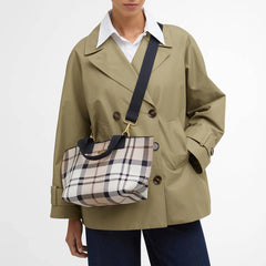 Barbour Layla Tartan Mini Tote Bag Rosewood Tartan