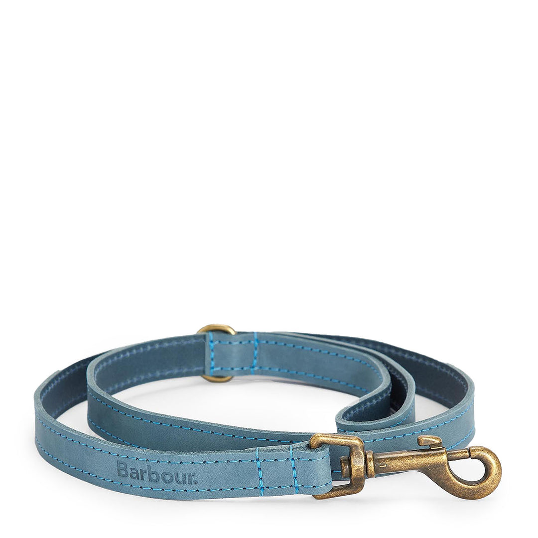 Barbour Leather Dog Lead Classic Blue - Parasol Store