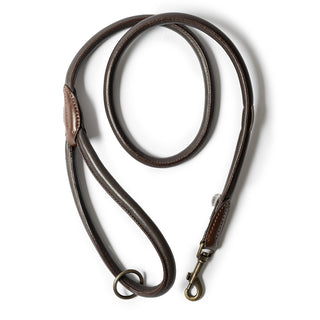 Barbour Leather Snap Lead Dark Brown - Parasol Store