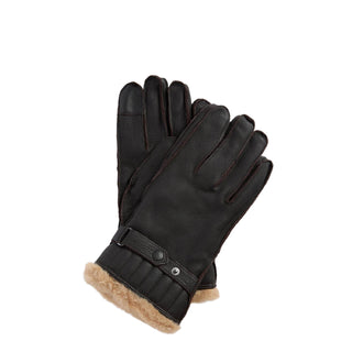 Barbour Leather Utility Gloves Brown