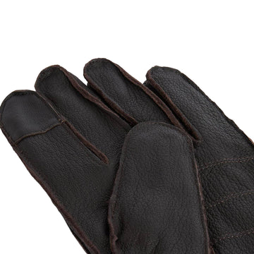 Barbour Leather Utility Gloves Brown