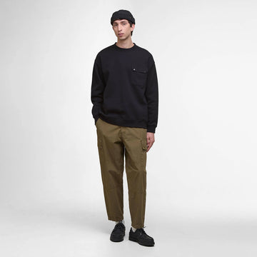 Barbour Leazes Crew Neck Sweatshirt Black