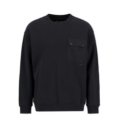 Barbour Leazes Crew Neck Sweatshirt Black - Parasol Store