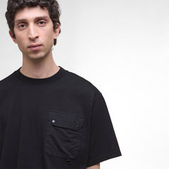 Barbour Leazes Oversized T-Shirt Black - Parasol Store