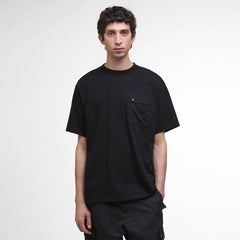 Barbour Leazes Oversized T-Shirt Black - Parasol Store