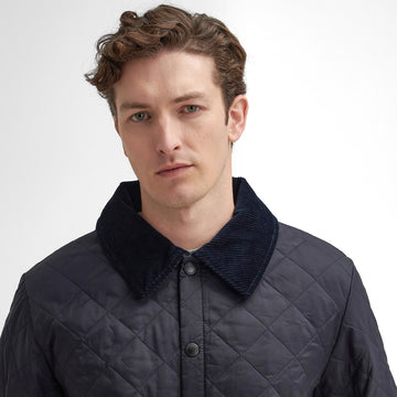 Barbour Liddesdale Quilted Jacket Navy - Parasol Store