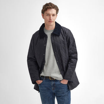 Barbour Liddesdale Quilted Jacket Navy - Parasol Store