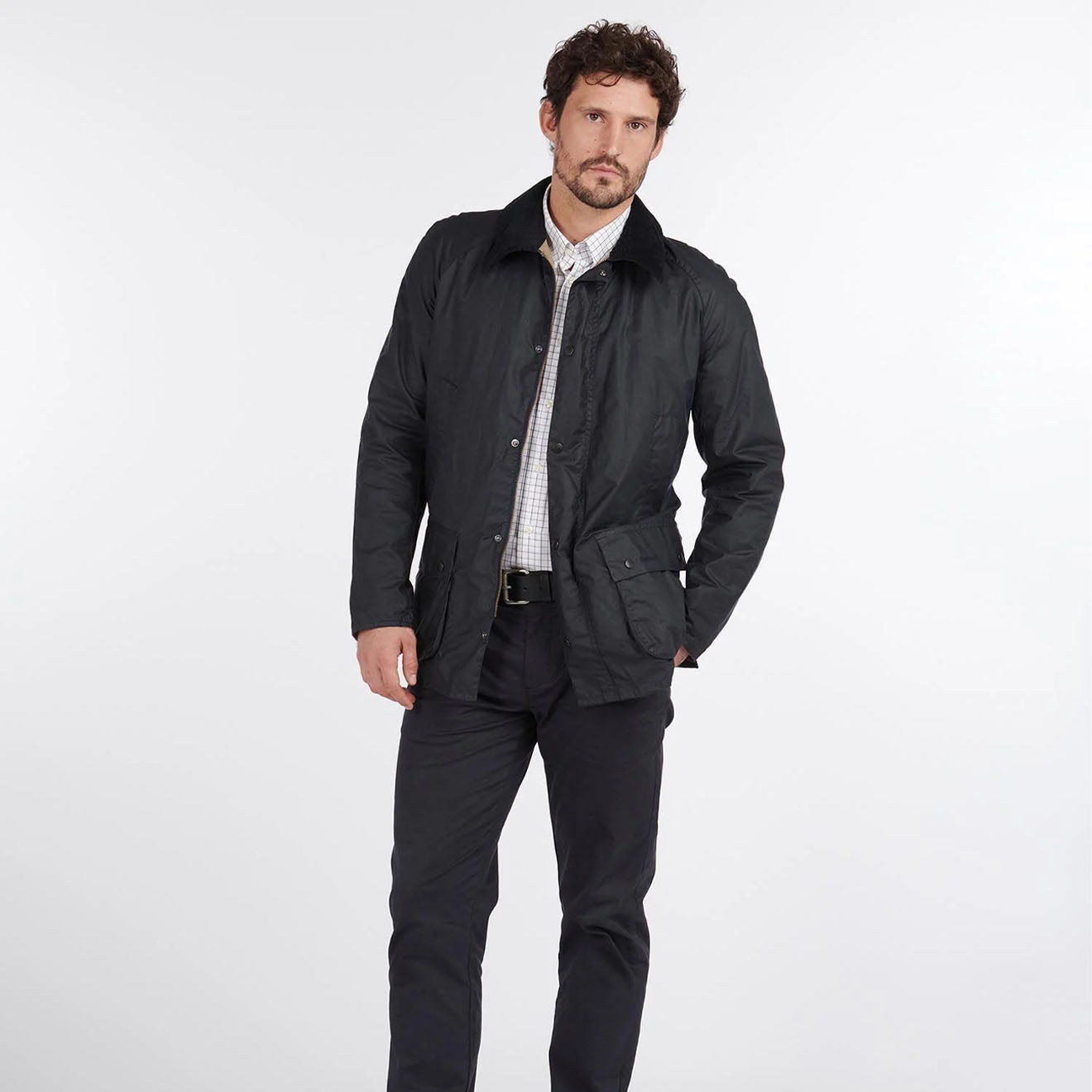 Barbour Lightweight Ashby Wax Royal Navy - Parasol Store