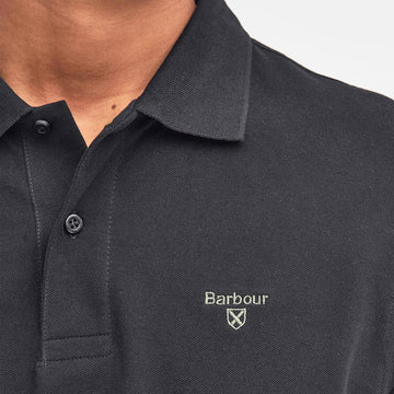 Barbour Lightweight Sports S/S Polo Shirt Black