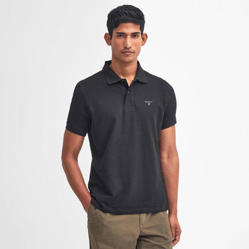 Barbour Lightweight Sports S/S Polo Shirt Black