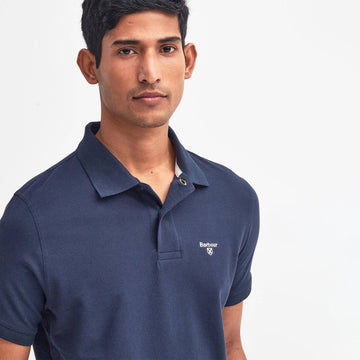 Barbour Lightweight Sports S/S Polo Shirt New Navy