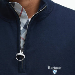 Barbour Lingwood Compact Quarter-Zip Jumper Navy - Parasol Store