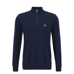 Barbour Lingwood Compact Quarter-Zip Jumper Navy - Parasol Store