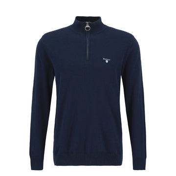 Barbour Lingwood Compact Quarter-Zip Jumper Navy - Parasol Store