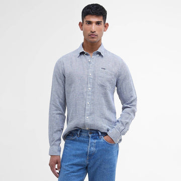 Barbour Linton Tailored L/S Shirt Navy