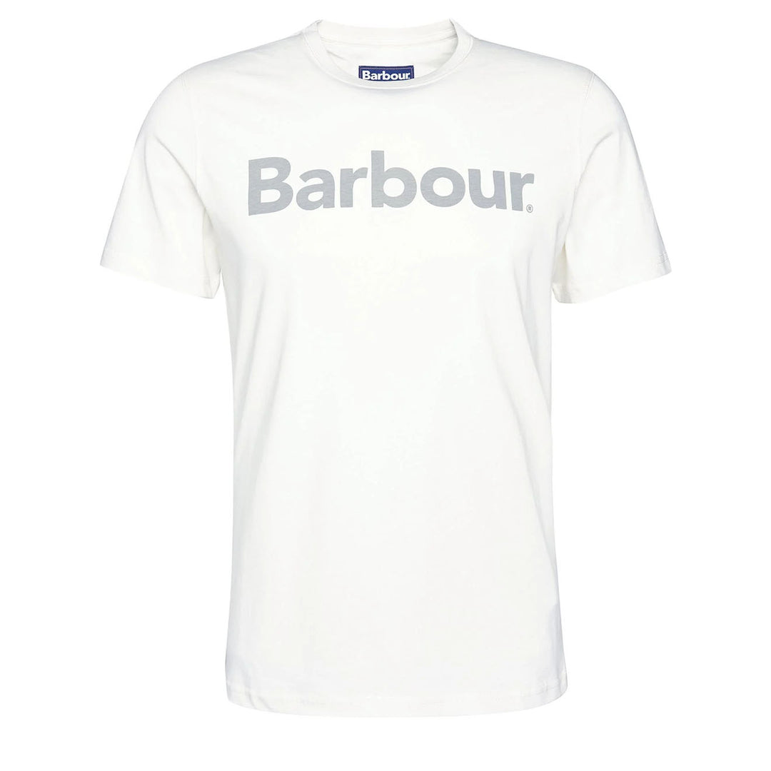 Barbour Logo T-Shirt Ecru - Parasol Store