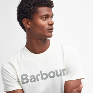 Barbour Logo T-Shirt Ecru - Parasol Store