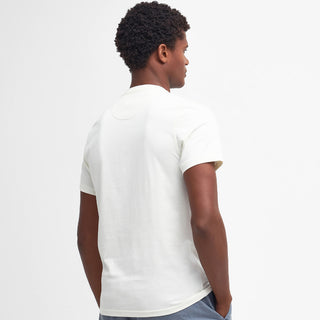 Barbour Logo T-Shirt Ecru - Parasol Store