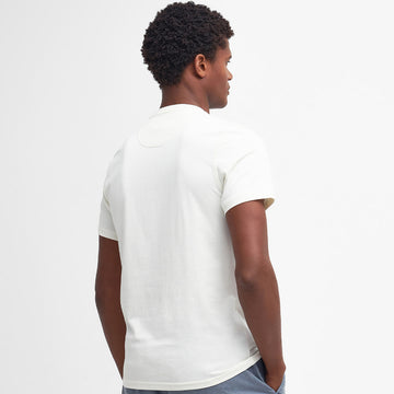 Barbour Logo T-Shirt Ecru - Parasol Store