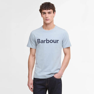 Barbour Logo T-Shirt Mineral Blue - Parasol Store