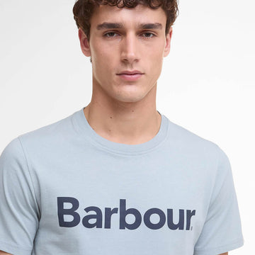 Barbour Logo T-Shirt Mineral Blue - Parasol Store