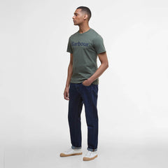 Barbour Logo T-Shirt Thyme - Parasol Store