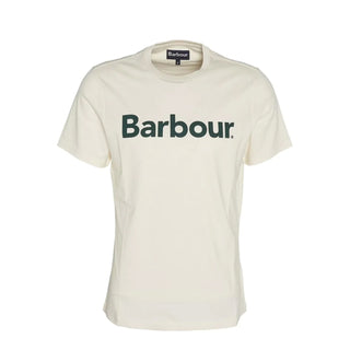 Barbour Logo T-Shirt Whisper White - Parasol Store