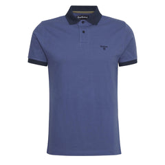 Barbour Lynmouth Tipped Tailored Fit Polo Shirt Oceana - Parasol Store