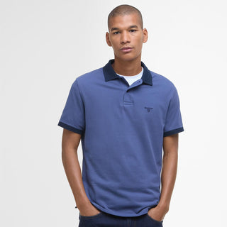 Barbour Lynmouth Tipped Tailored Fit Polo Shirt Oceana - Parasol Store