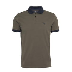 Barbour Lynmouth Tipped Tailored Fit Polo Shirt Uniform Green