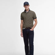Barbour Lynmouth Tipped Tailored Fit Polo Shirt Uniform Green - Parasol Store