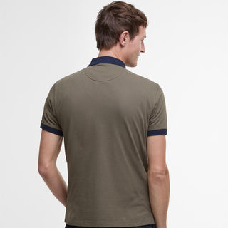 Barbour Lynmouth Tipped Tailored Fit Polo Shirt Uniform Green - Parasol Store