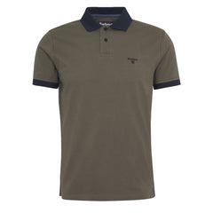 Barbour Lynmouth Tipped Tailored Fit Polo Shirt Uniform Green - Parasol Store